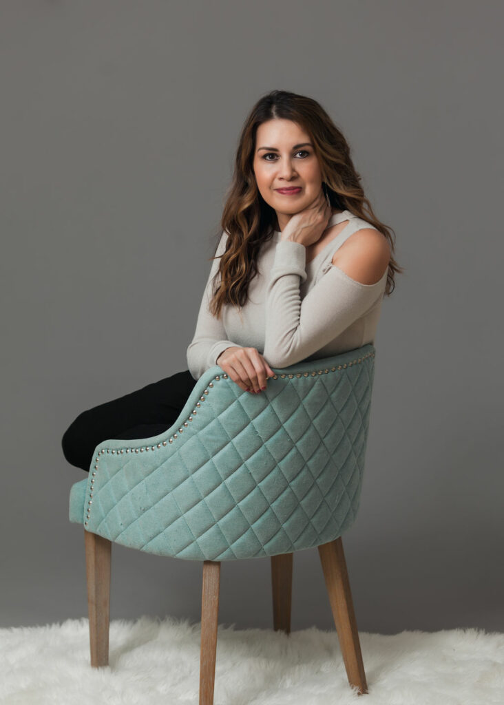 Lucy Brummett chair pose