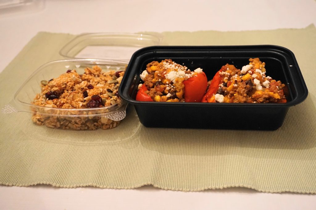 Tastefully Served peppers and granola